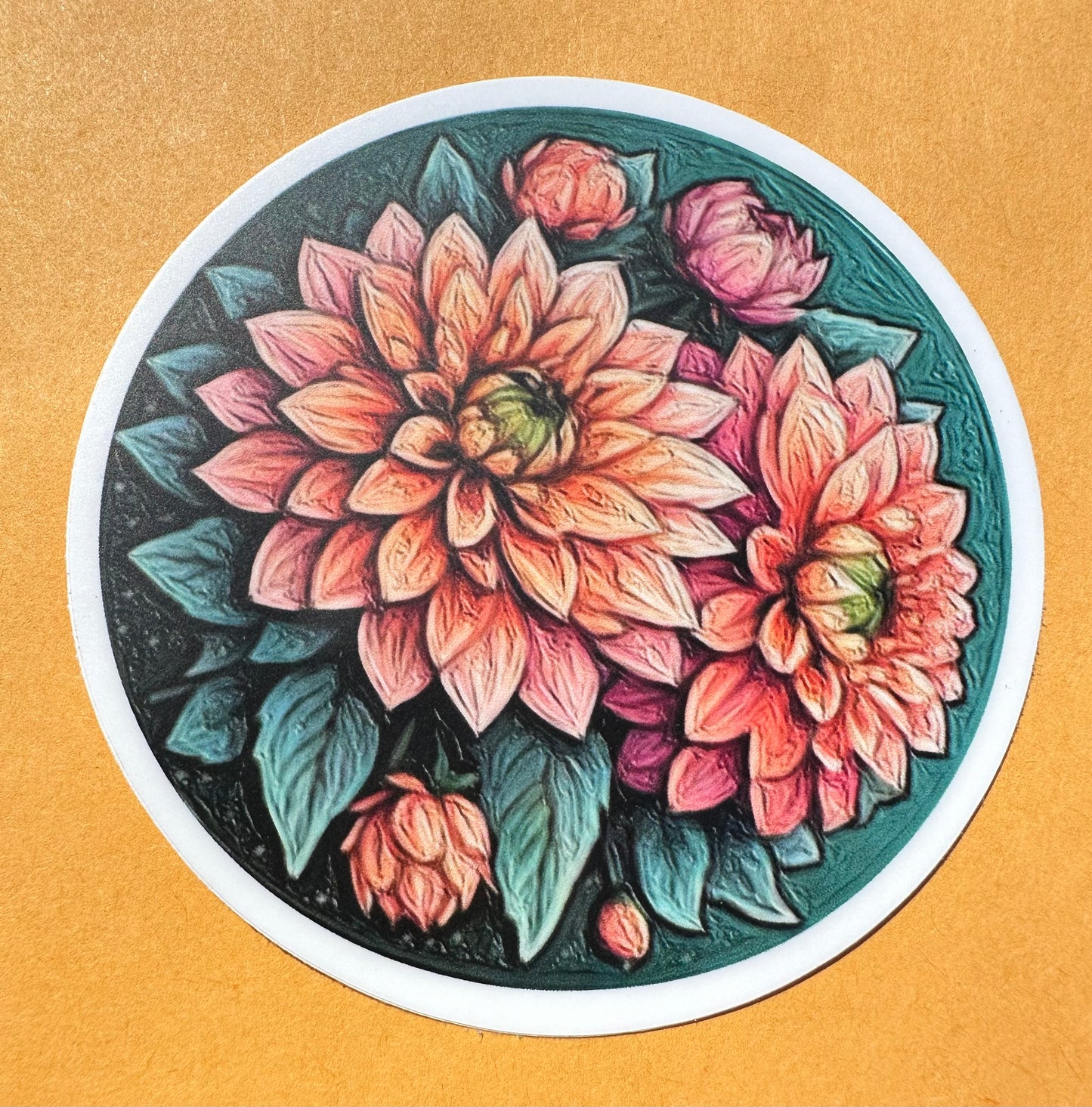 Put a dahlia on it! Sticker 4-Pack