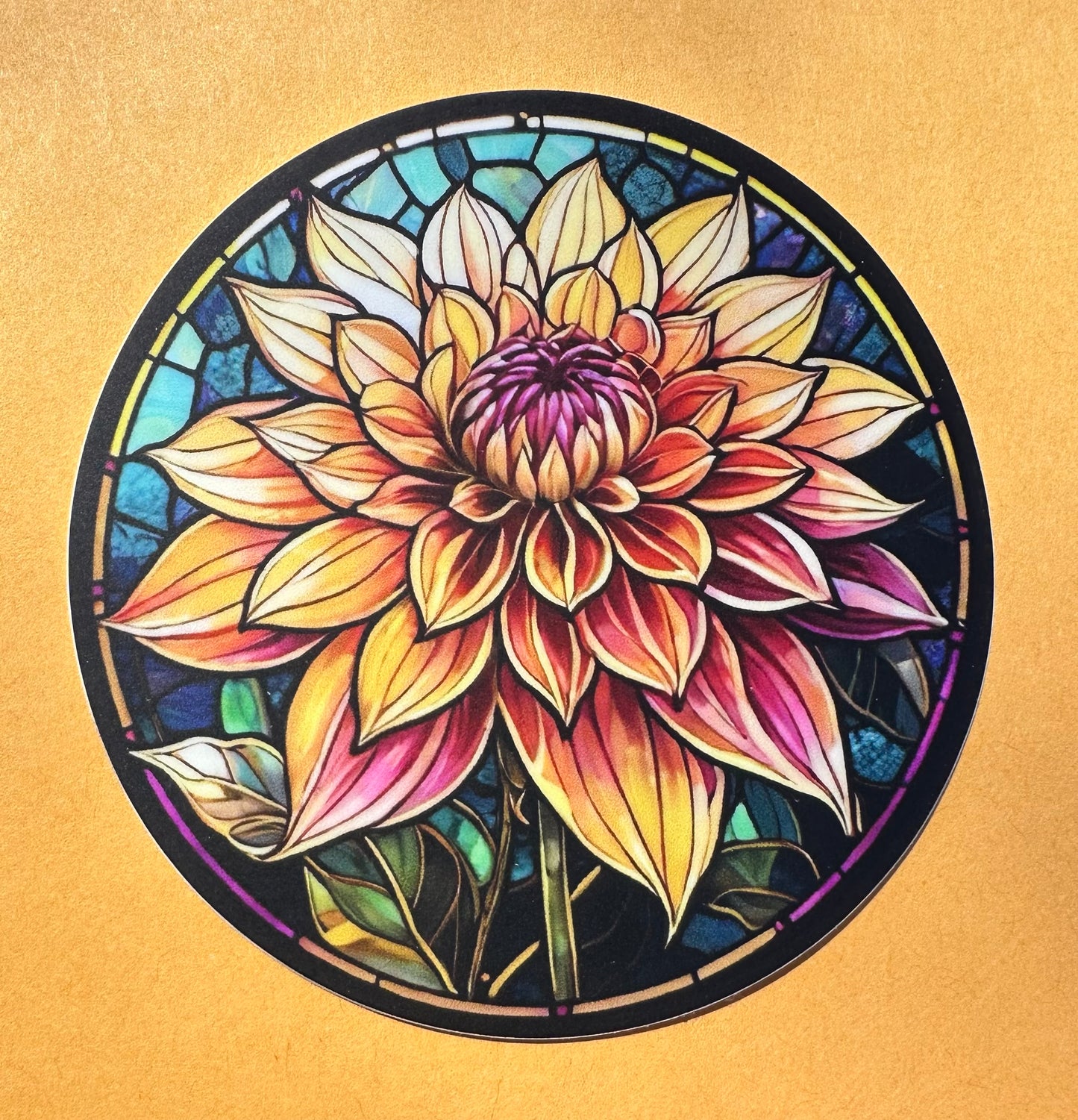 Put a dahlia on it! Sticker 4-Pack